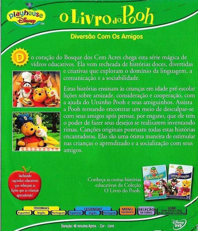DVD Pooh - Diversão com os Amigos Original - DISNEY - Livros de